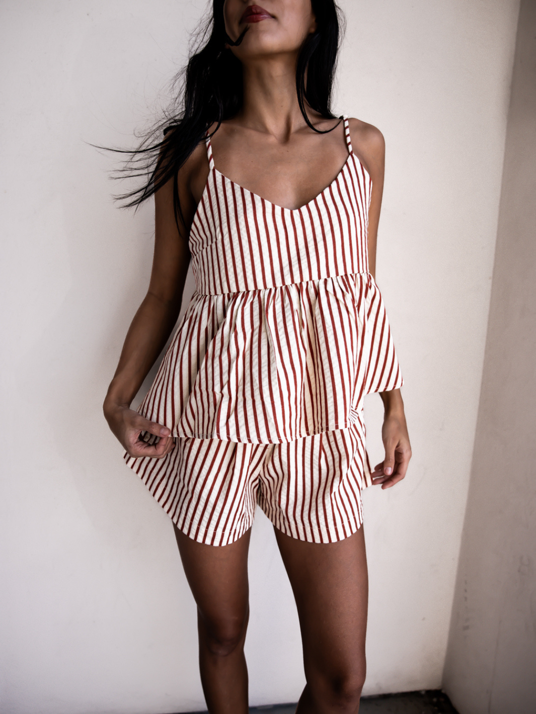 Ellah Babydoll Striped Top