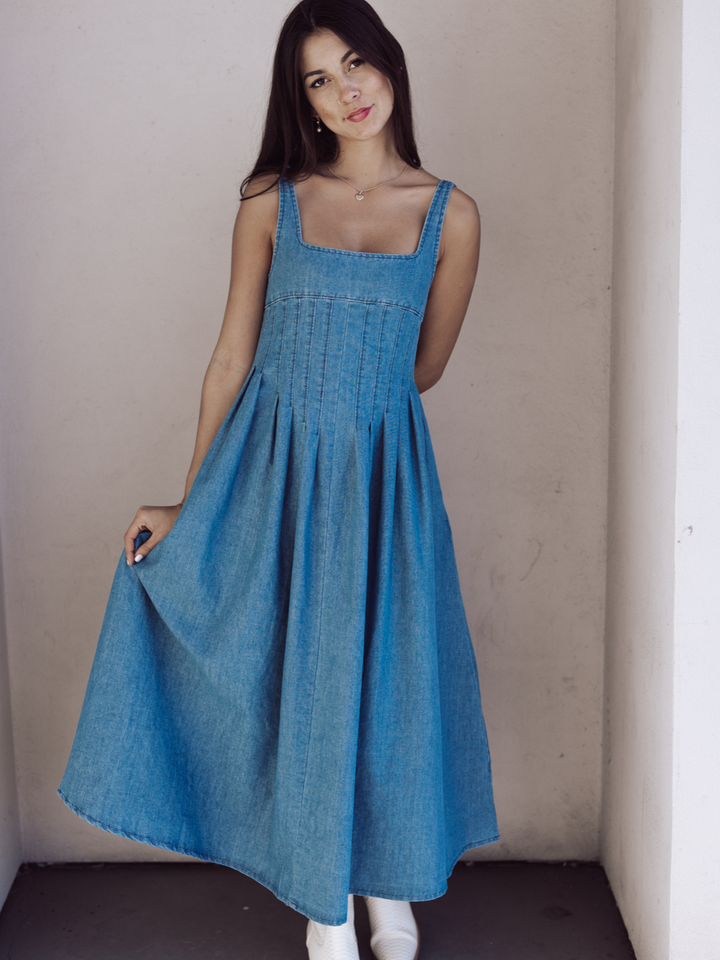 Sequoia Denim Midi Dress