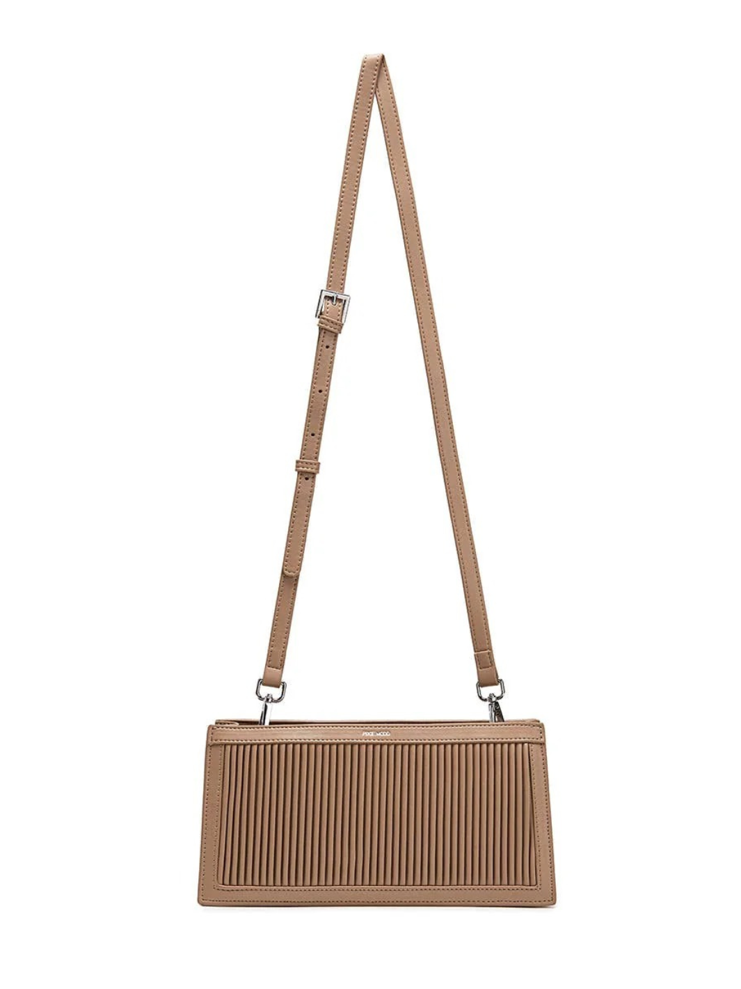 Pixie Mood - Abigail Clutch - Recycled Vegan Bag - Sand Pleated