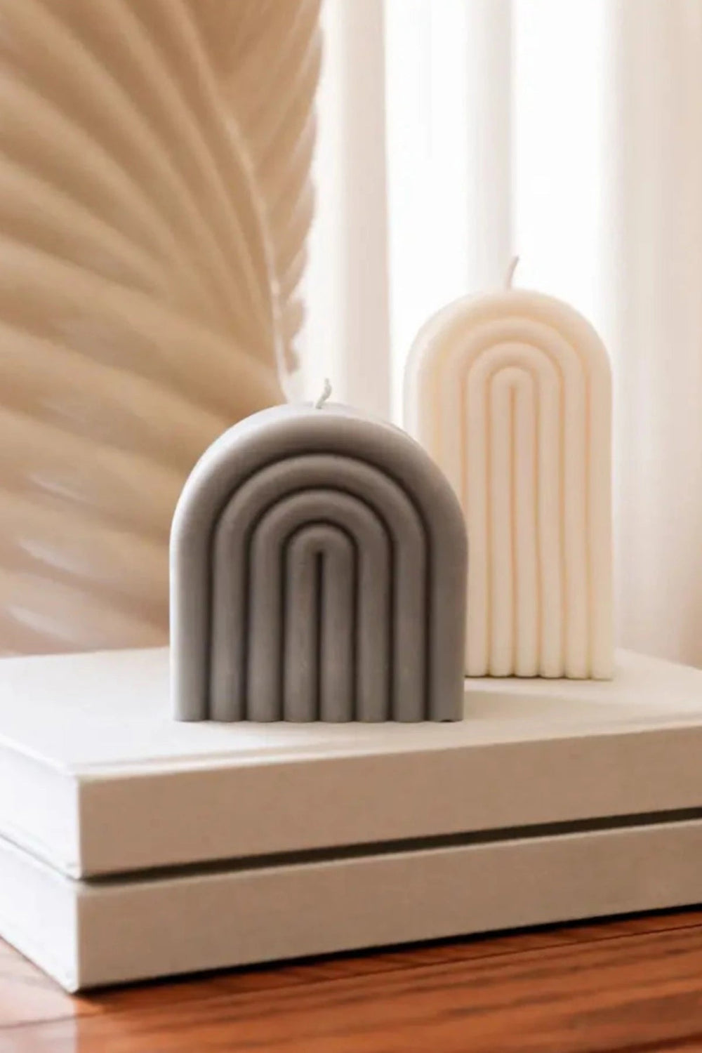 SHORT ARCH CANDLE 10 OZ - GREY - Jayden P Boutique