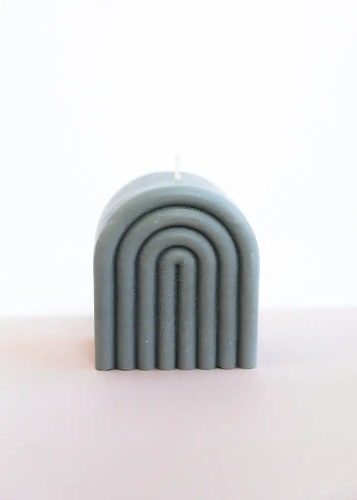 SHORT ARCH CANDLE 10 OZ - GREY - Jayden P Boutique