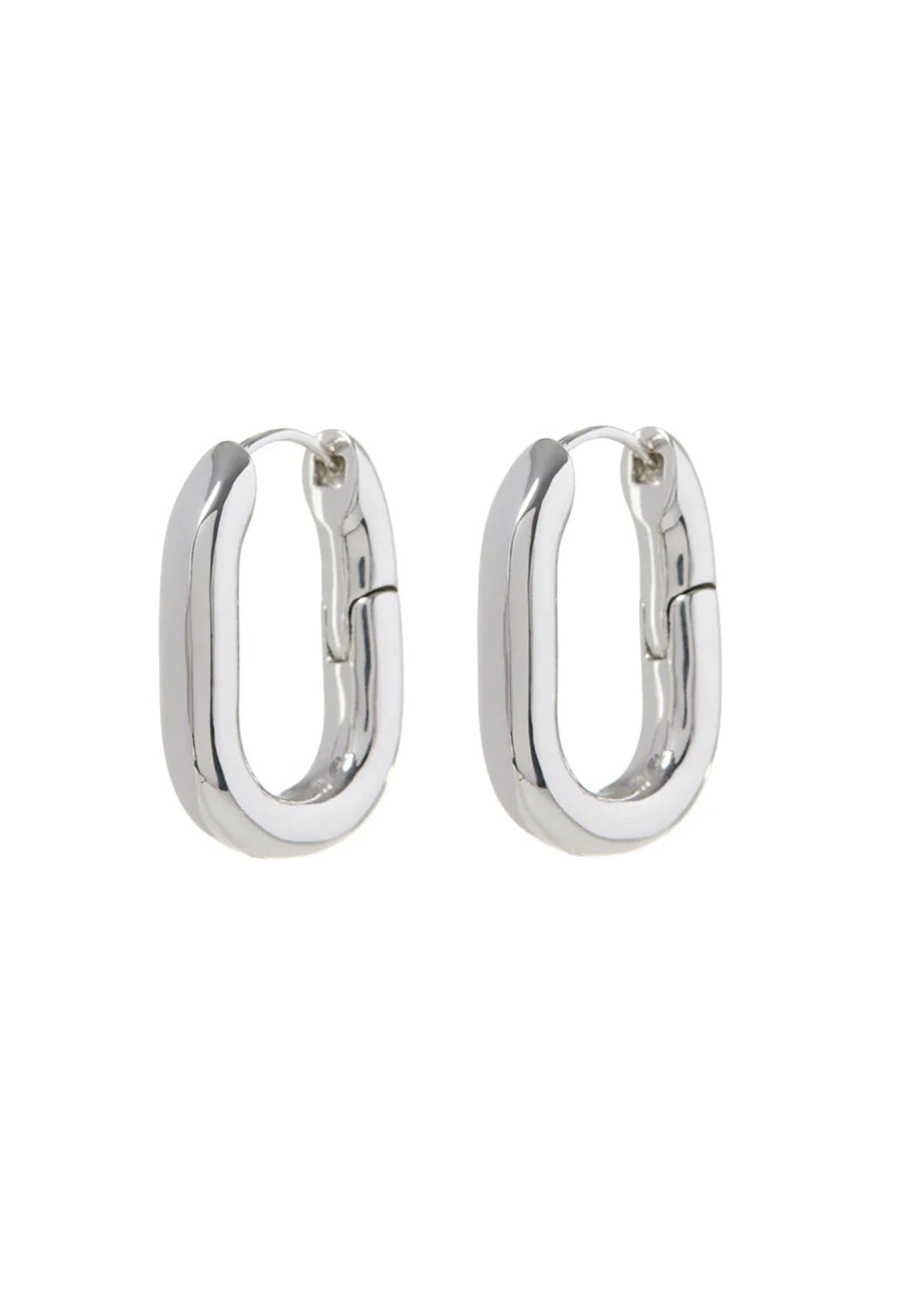 Chain Link Hoop Earrings