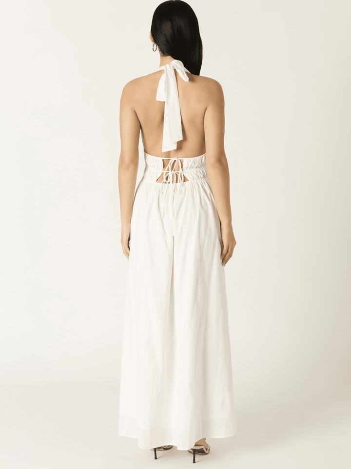 Soleil Plunge Halter Maxi Dress-SALE - Jayden P Boutique