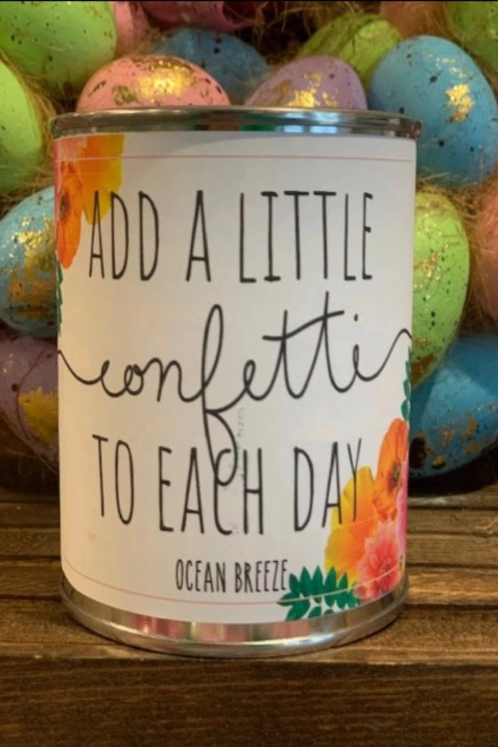 SURFS UP CANDLE - PAINT CAN CANDLE 16 OZ - FLORAL OCEAN BREEZE - Jayden P Boutique