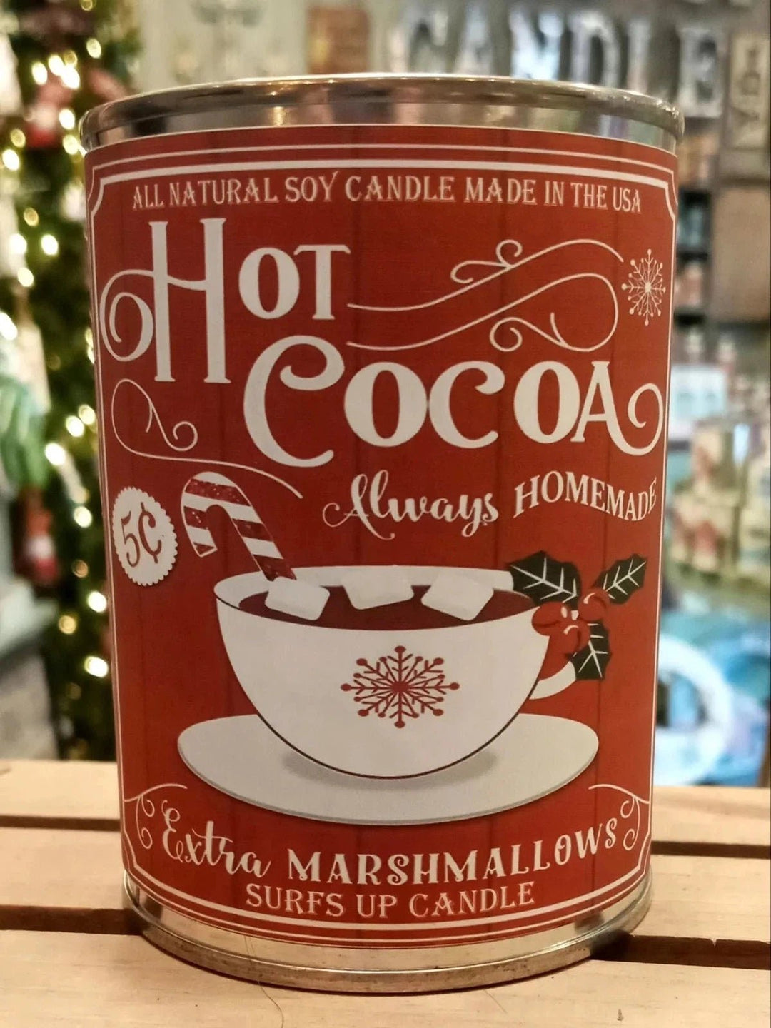 SURFS UP CANDLE - PAINT CAN CANDLE 8 OZ - HOT COCOA - Jayden P Boutique