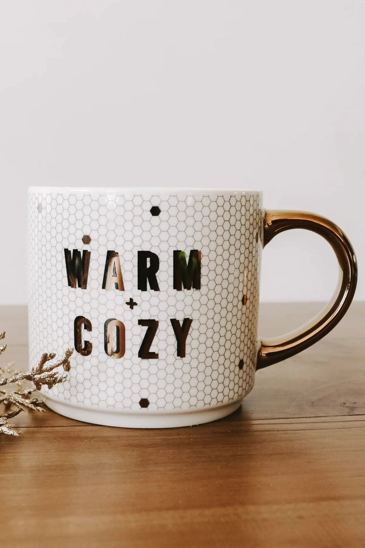 SWEET WATER DECOR - TILE COFFEE MUG - WARM AND COZY - Jayden P Boutique