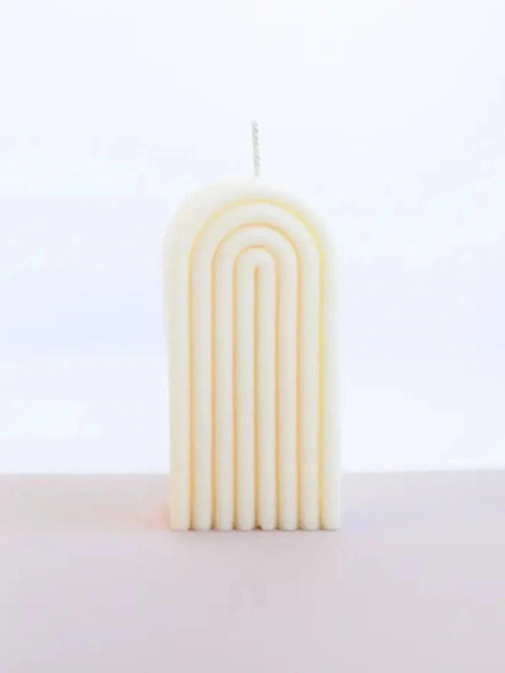 TALL ARCH CANDLE 8 OZ - CREAM - Jayden P Boutique
