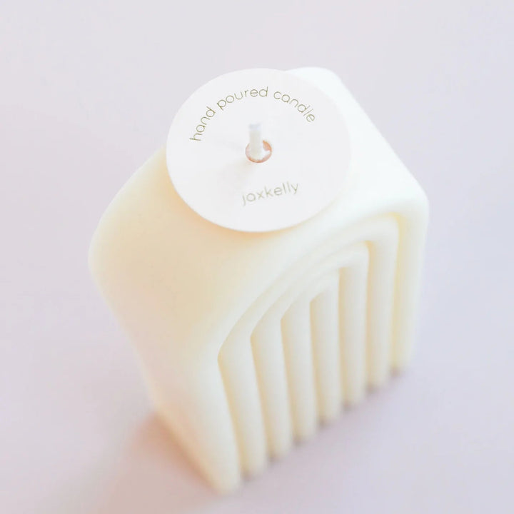 TALL ARCH CANDLE 8 OZ - CREAM - Jayden P Boutique