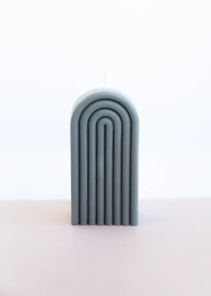 TALL ARCH CANDLE 8 OZ - GREY - Jayden P Boutique