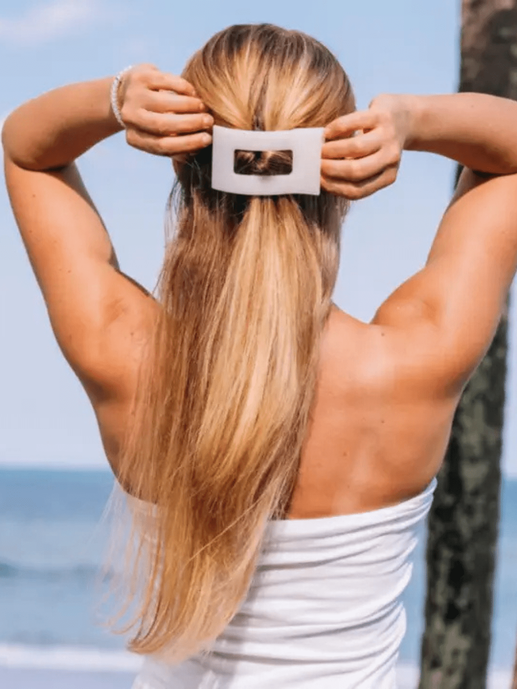 TELETIES - Flat Rectangle Hair Clip - Jayden P Boutique
