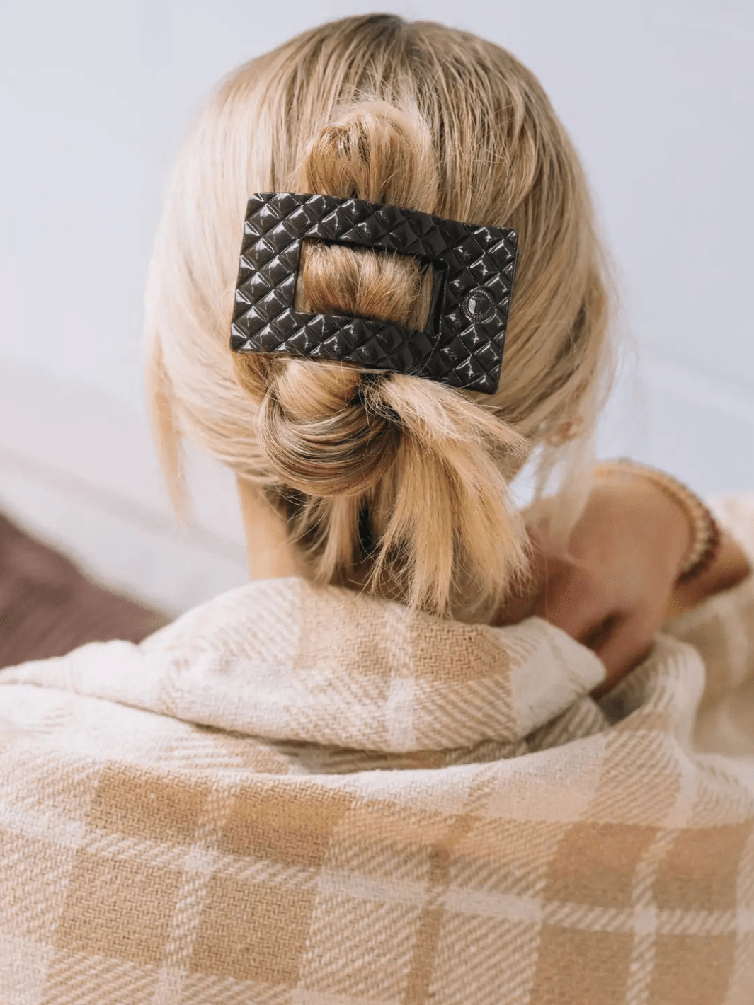 TELETIES - Flat Rectangle Hair Clip - Jayden P Boutique