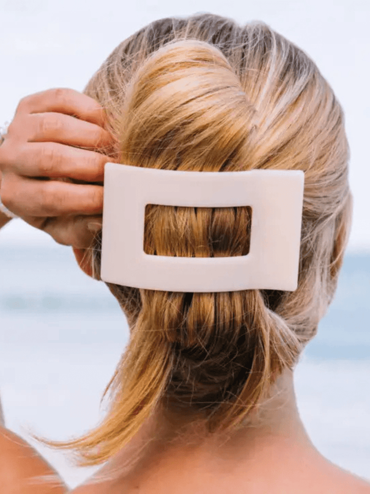 TELETIES - Flat Rectangle Hair Clip - Jayden P Boutique