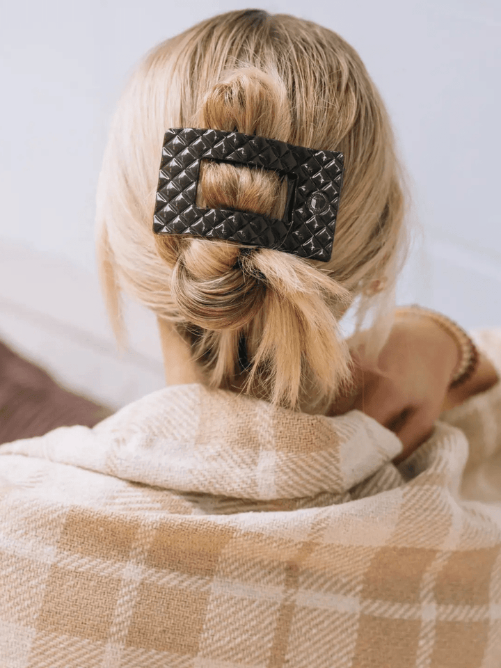 TELETIES - Flat Rectangle Hair Clip - Jayden P Boutique