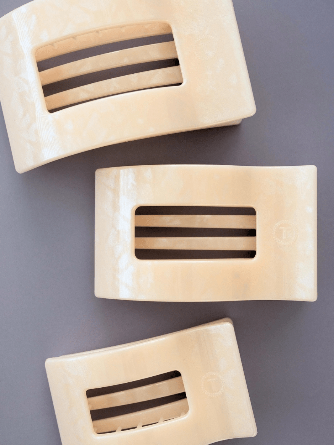 TELETIES - Flat Rectangle Hair Clip - Jayden P Boutique