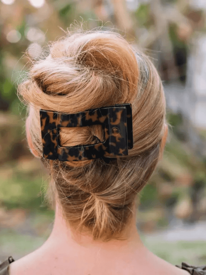 TELETIES - Flat Rectangle Hair Clip - Jayden P Boutique