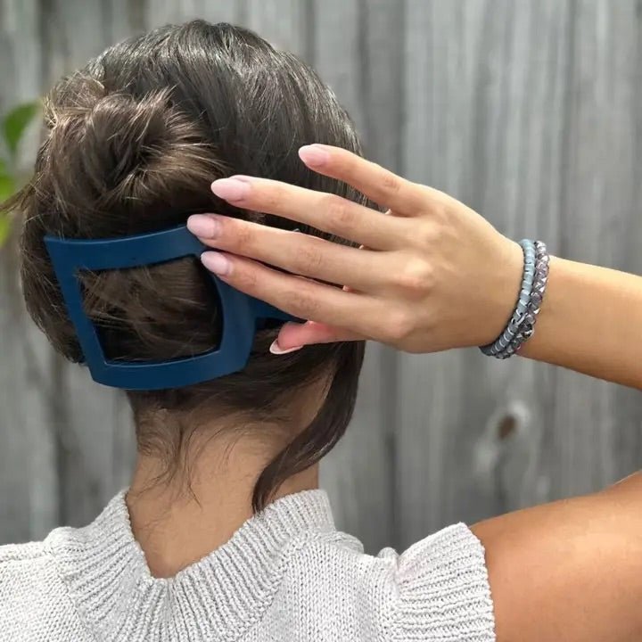 TELETIES - Flat Square Hair Clip - Jayden P Boutique