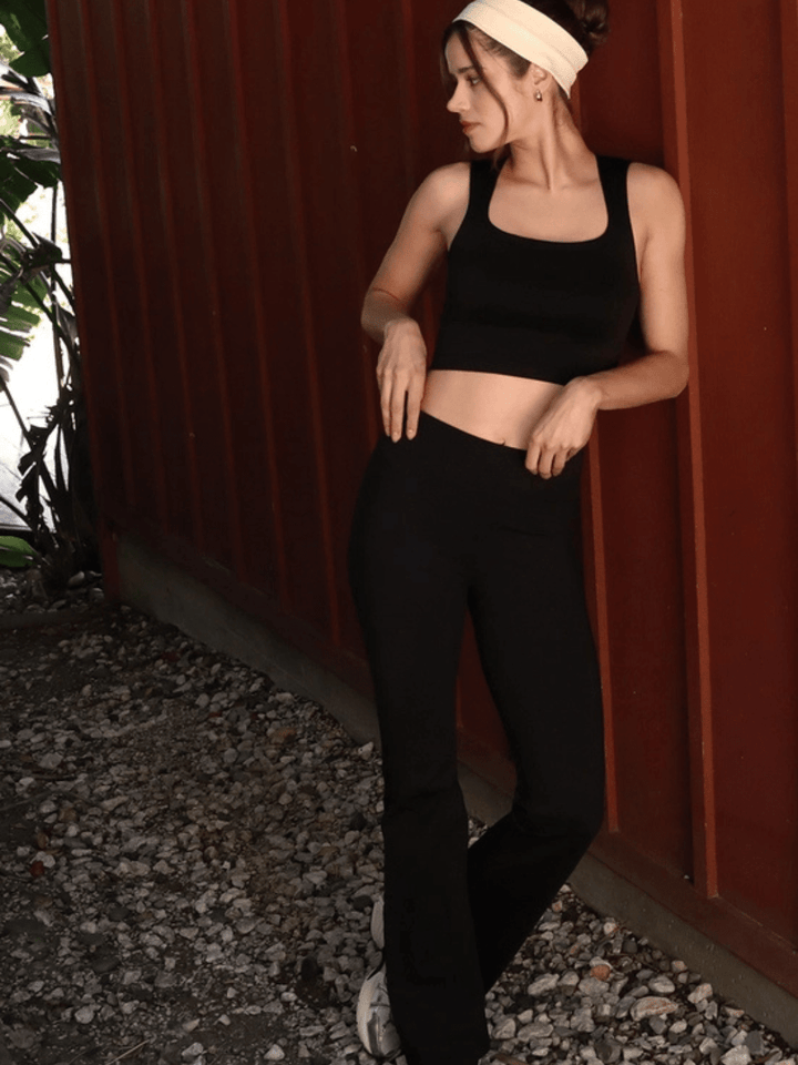 The Aria Seamless Square Neck Crop Top - Jayden P Boutique
