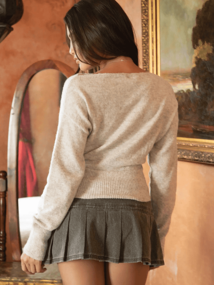 The Aurelle off the Shoulder Sweater Top - Jayden P Boutique