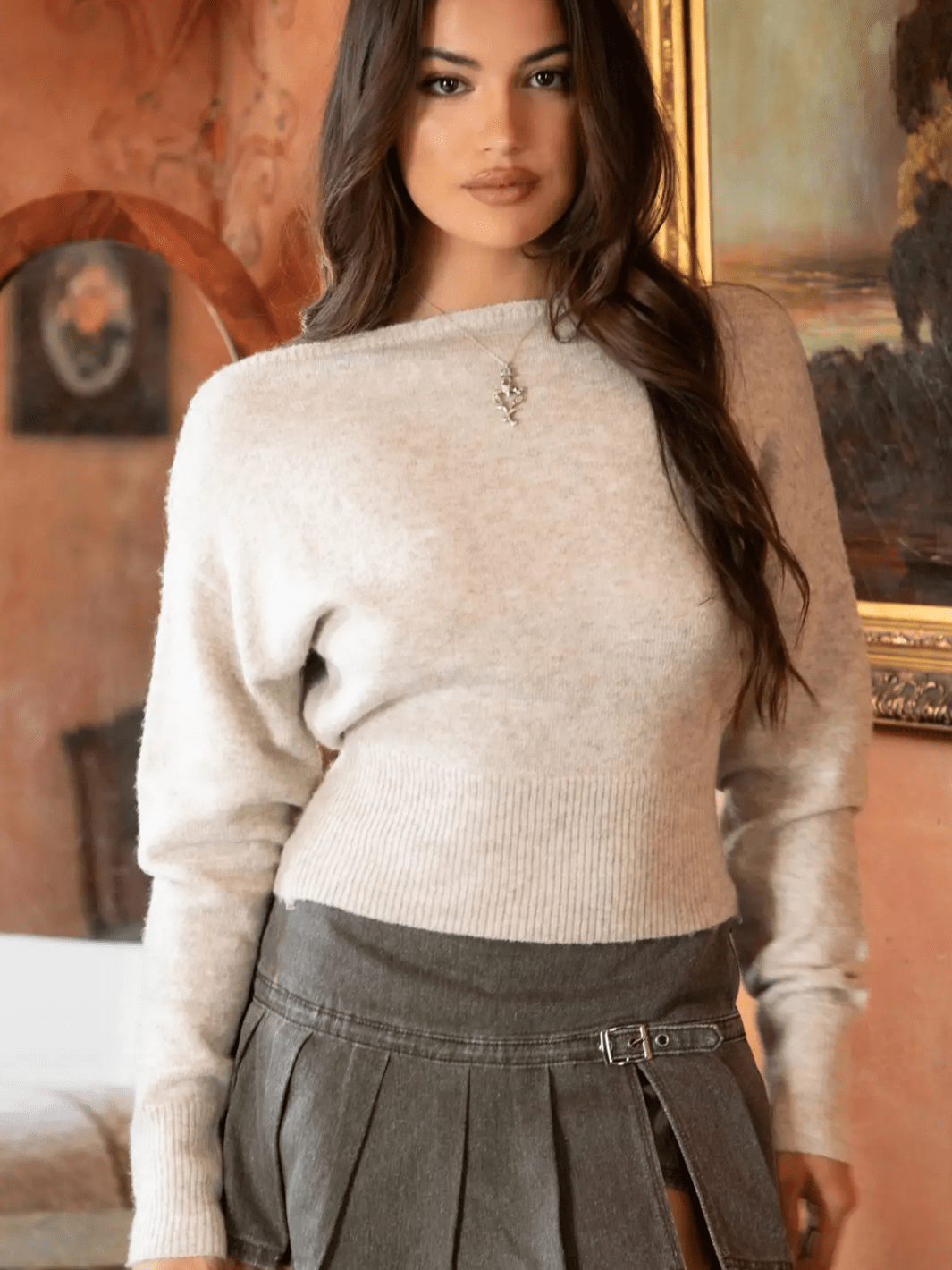 The Aurelle off the Shoulder Sweater Top - Jayden P Boutique