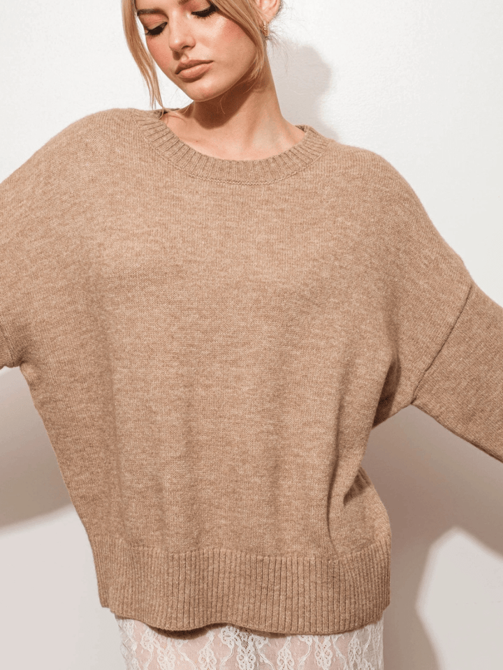 The Boston Oversized Knit Sweater - Jayden P Boutique