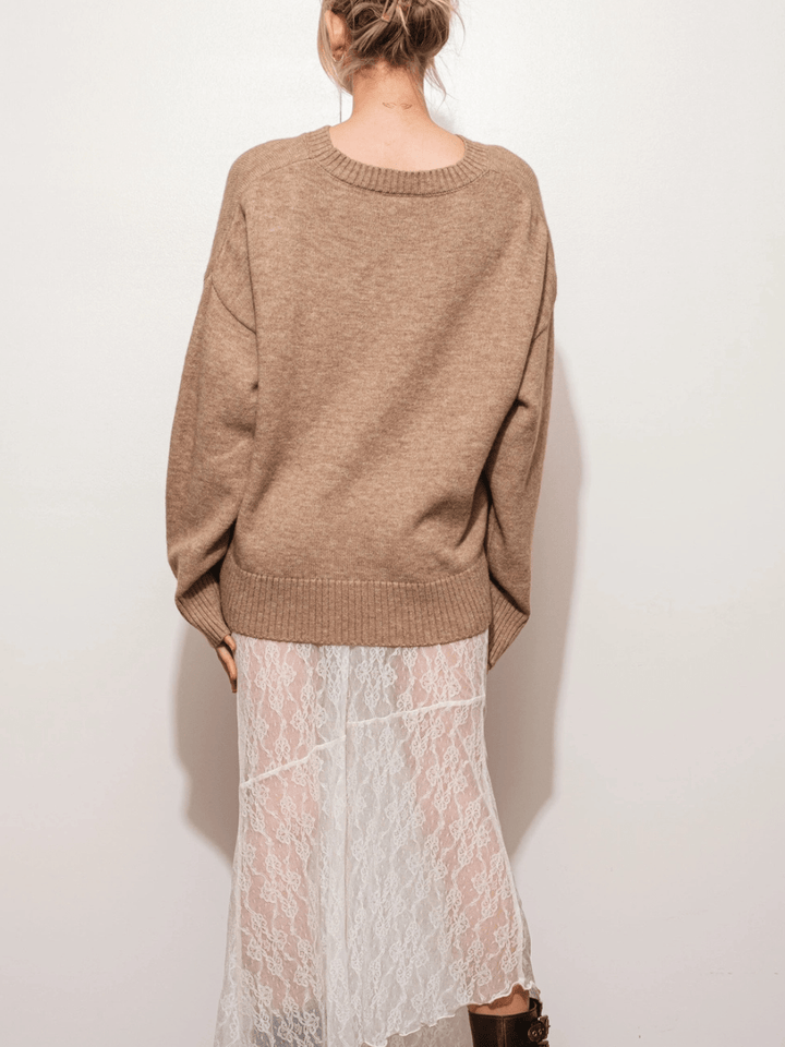The Boston Oversized Knit Sweater - Jayden P Boutique