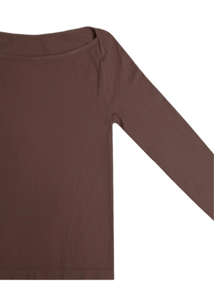 The Effortless Ribbed Boat Neck Top - Jayden P Boutique