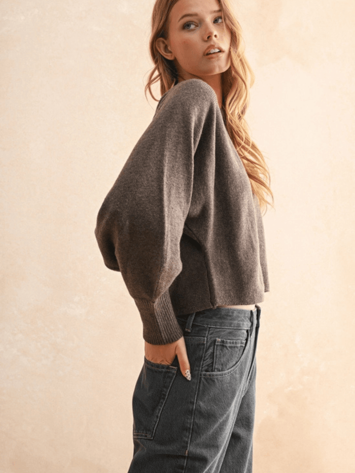 The Ella Cozy Boatneck Sweater - Jayden P Boutique