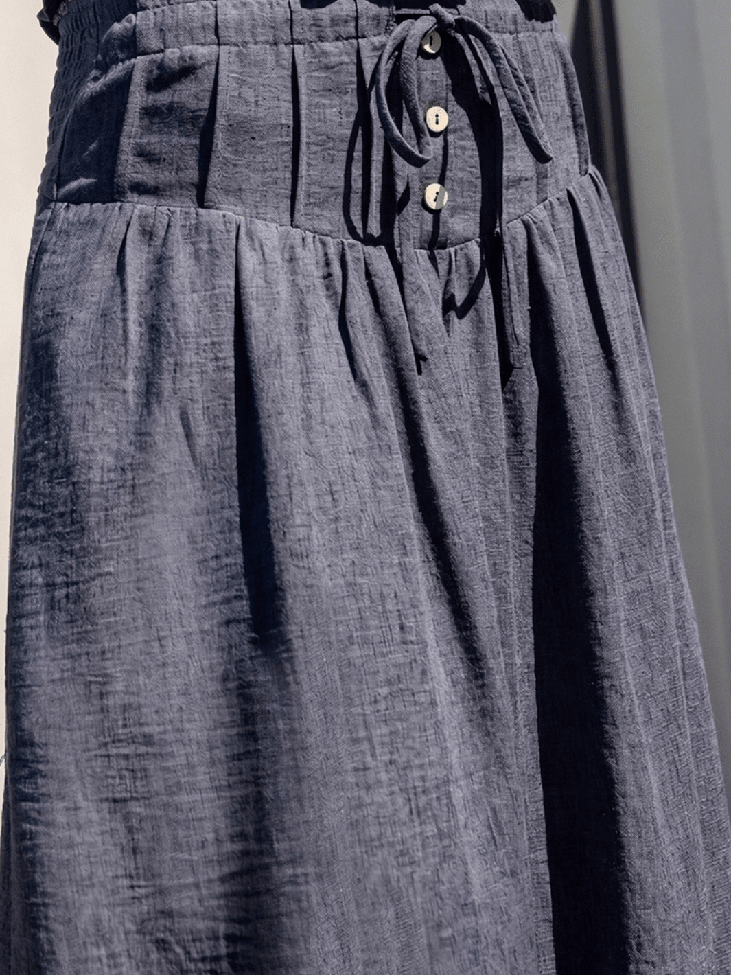 The Indigo Dreams Halter Smocked Denim Top - Jayden P Boutique