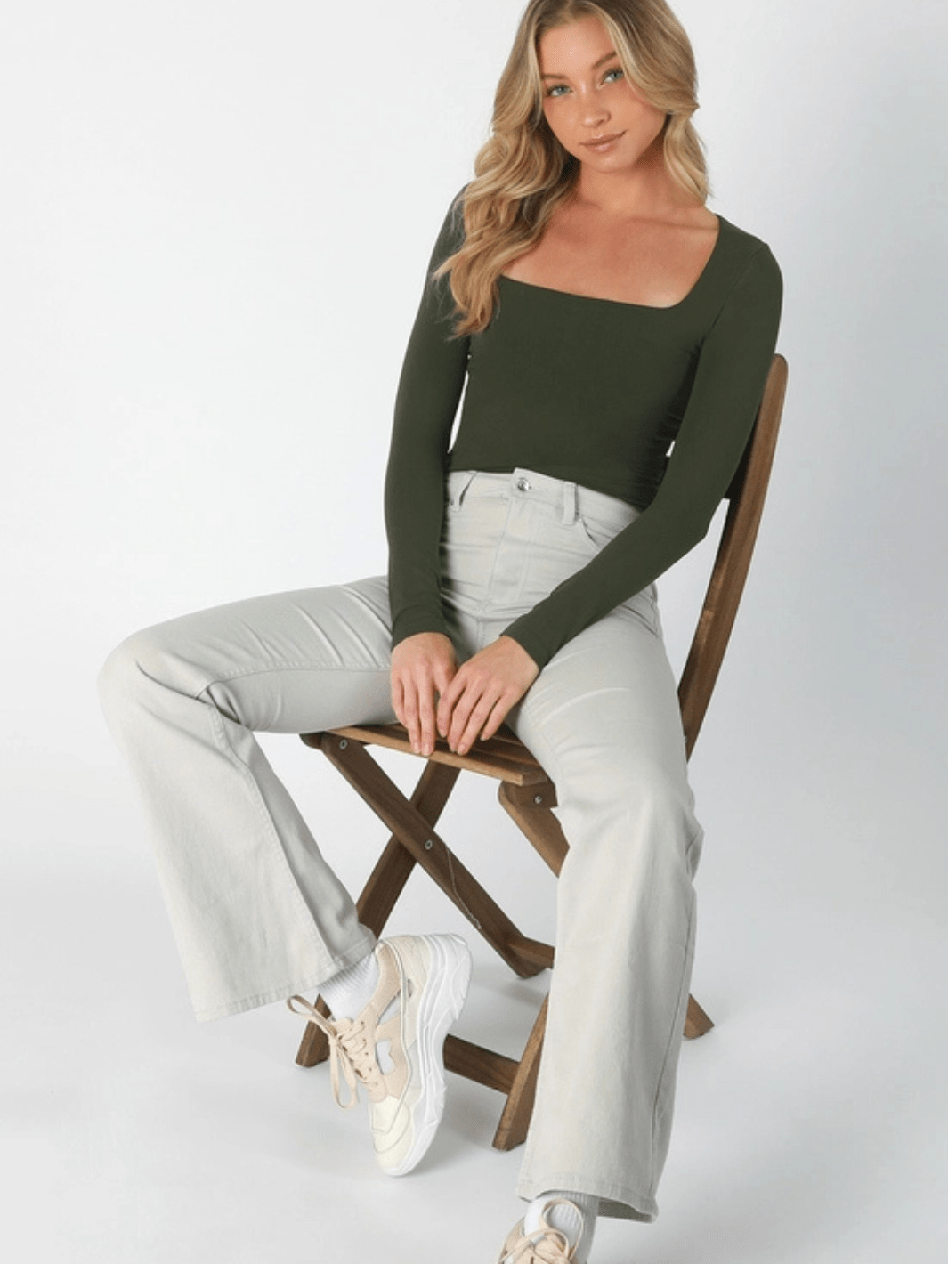 The Ivy Seamless Square Neck Top - Jayden P Boutique