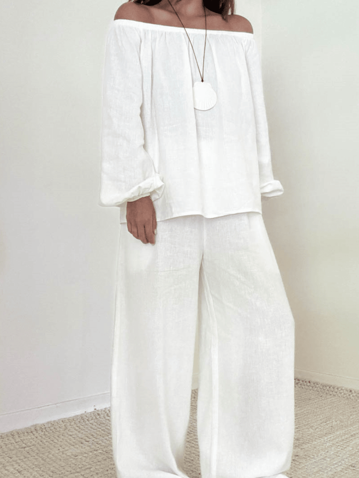 The Marlowe Linen Wide Leg Pant - Jayden P Boutique