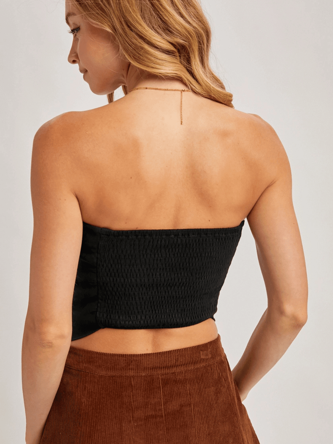 The Midnight Suede Bandana Top - Jayden P Boutique