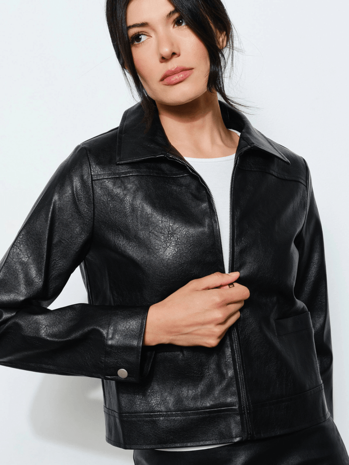 The Nina Vegan Leather Jacket - Jayden P Boutique