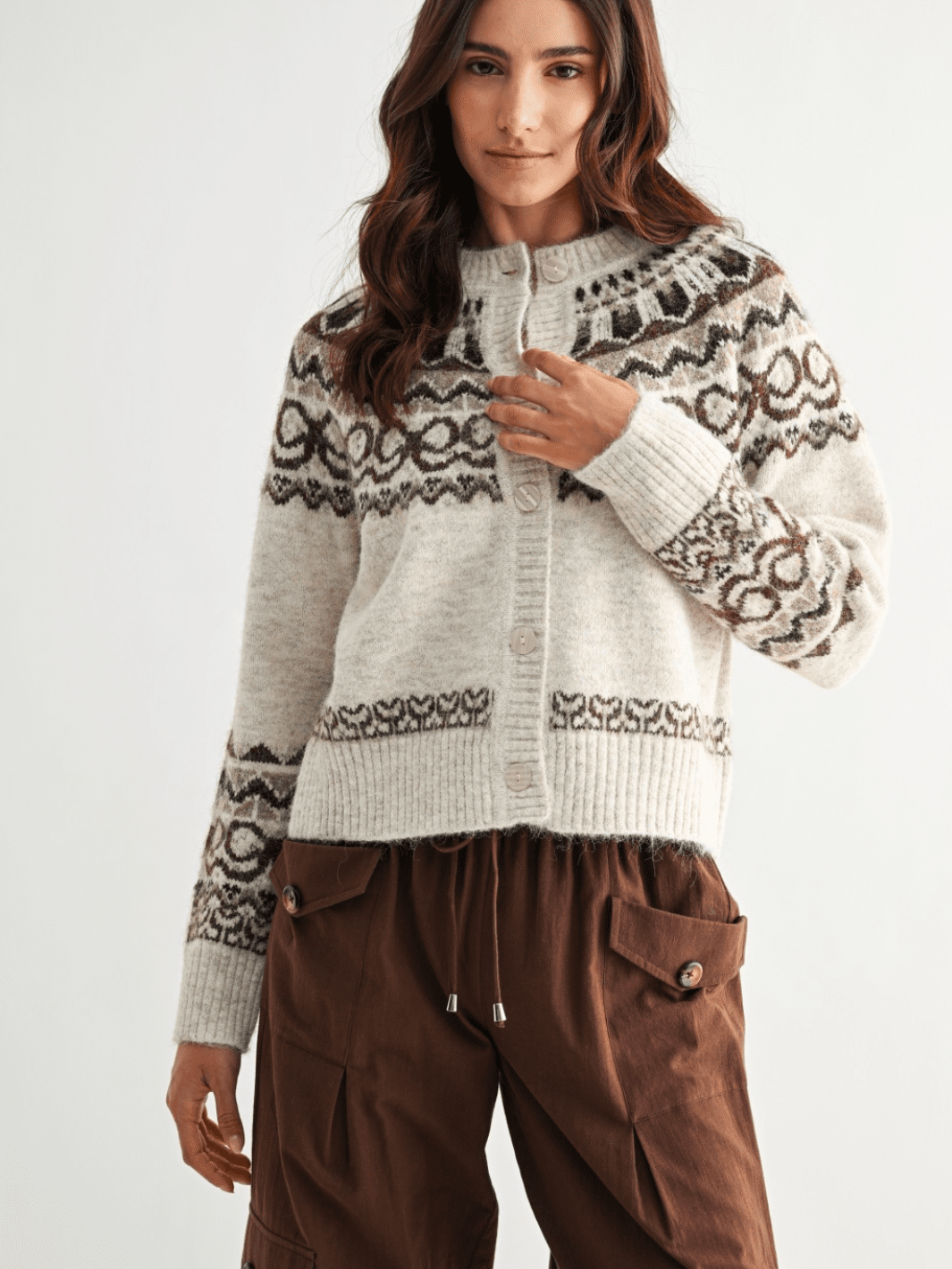 The Nordic Crest Cardigan - Jayden P Boutique