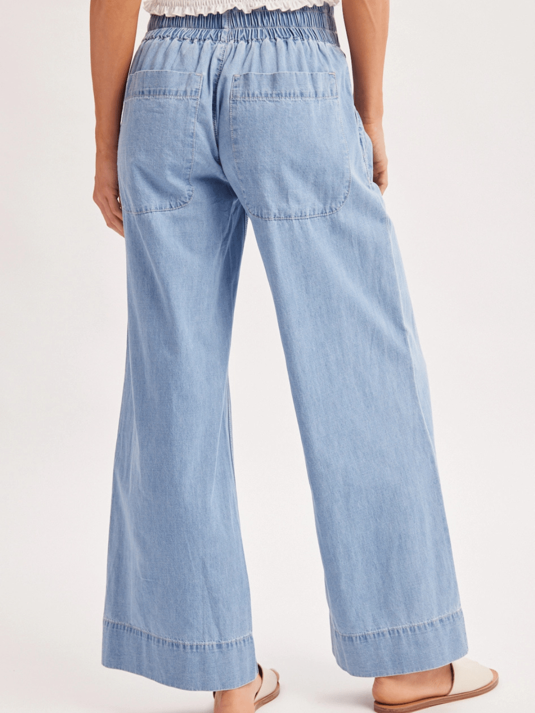 The Sailor Wide-Leg Denim Trouser - Jayden P Boutique