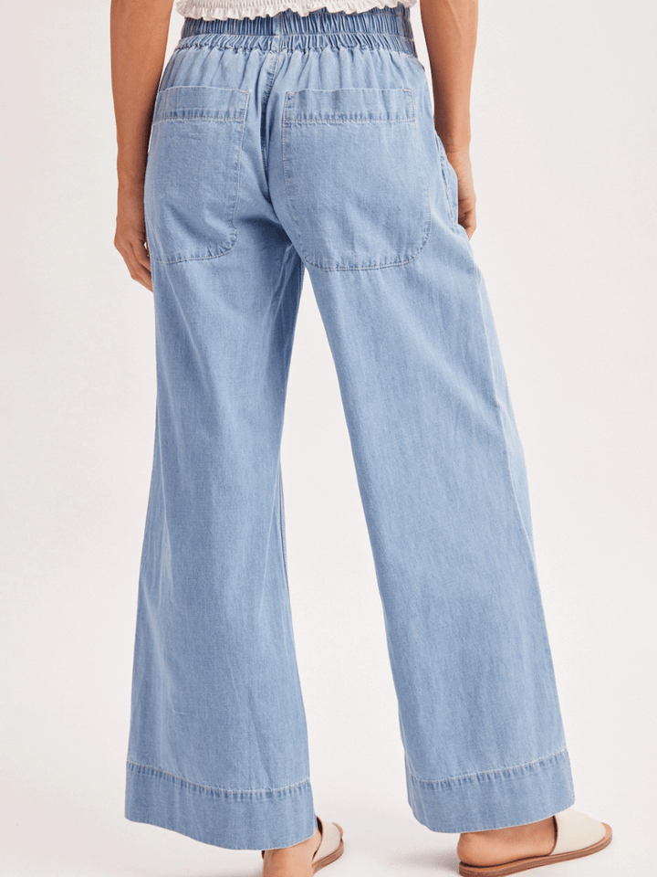 The Sailor Wide-Leg Denim Trouser - Jayden P Boutique