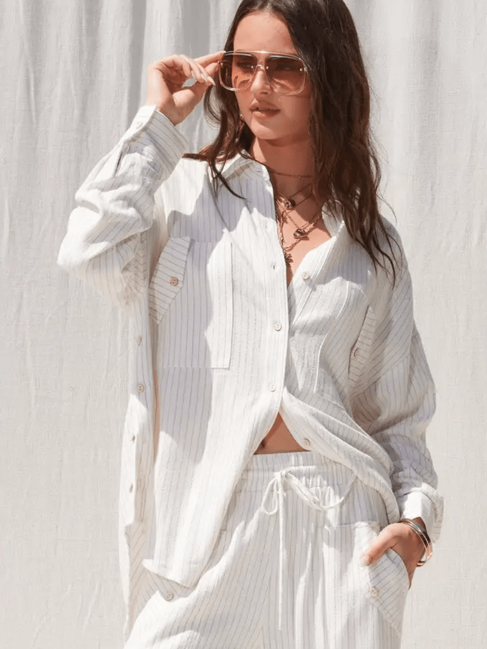 The Seaside Stripe Linen Pants - Jayden P Boutique