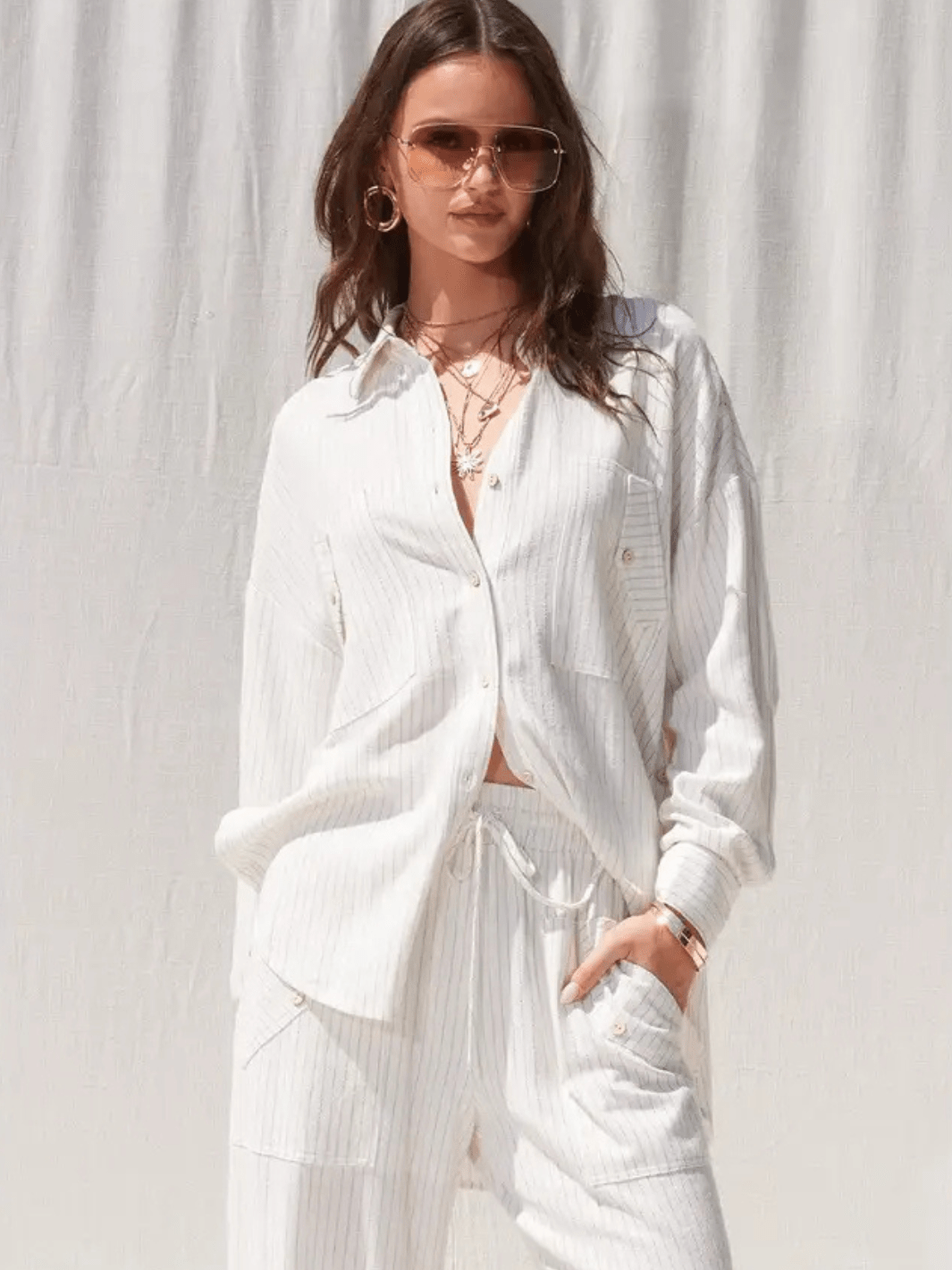 The Seaside Stripe Linen Pants - Jayden P Boutique