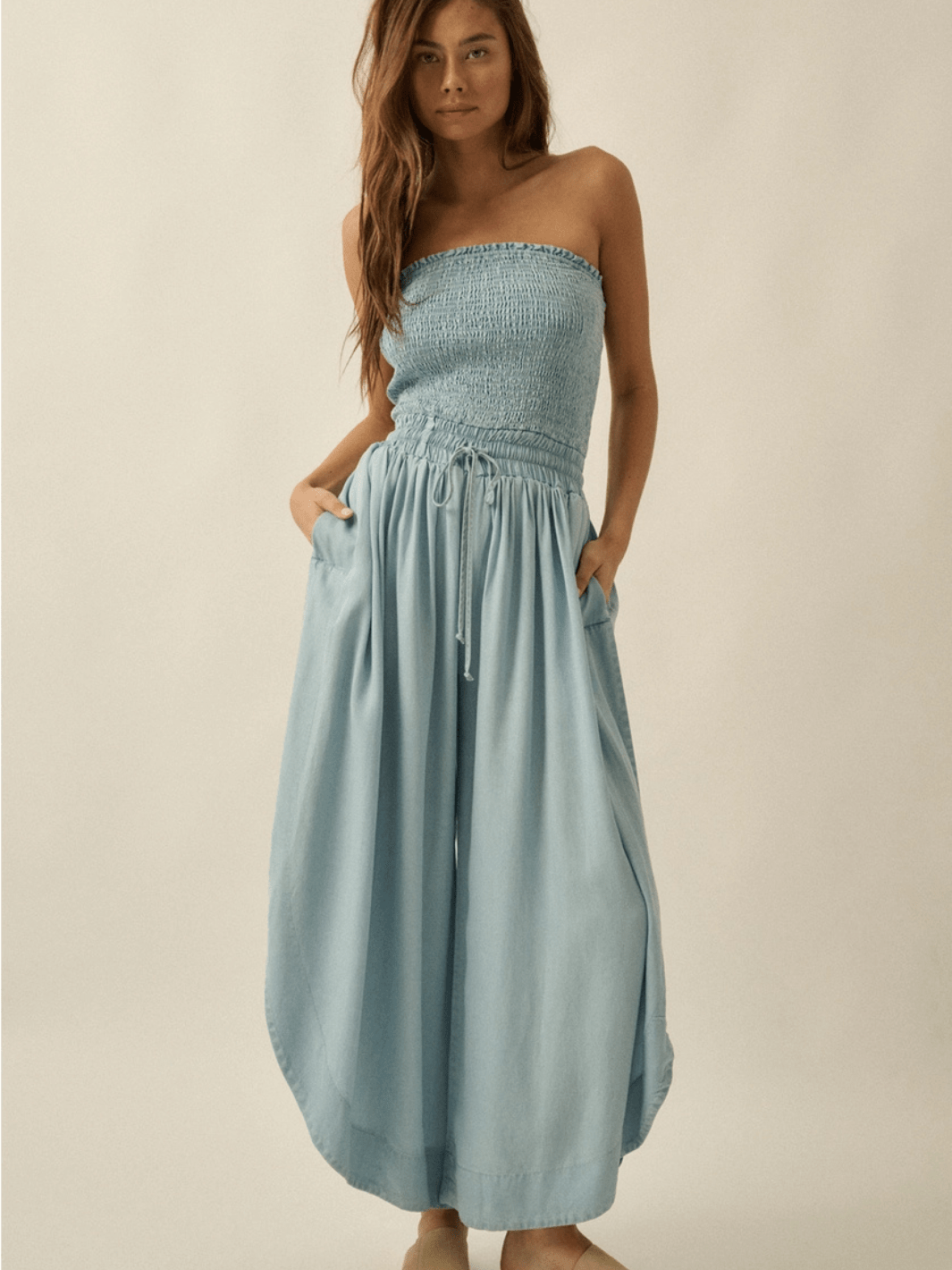 The Sky Breeze Tencel Jumpsuit - Jayden P Boutique