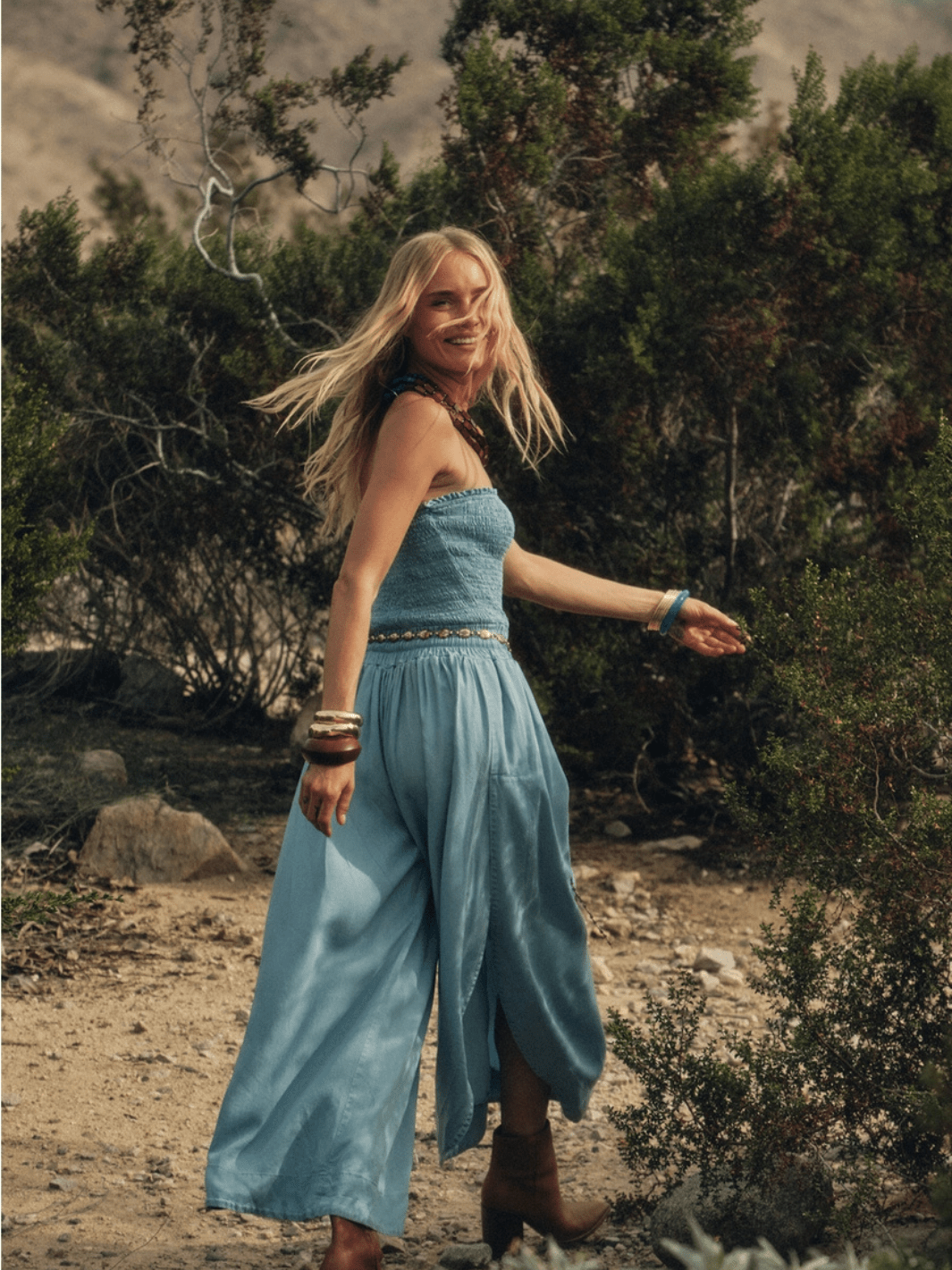 The Sky Breeze Tencel Jumpsuit - Jayden P Boutique