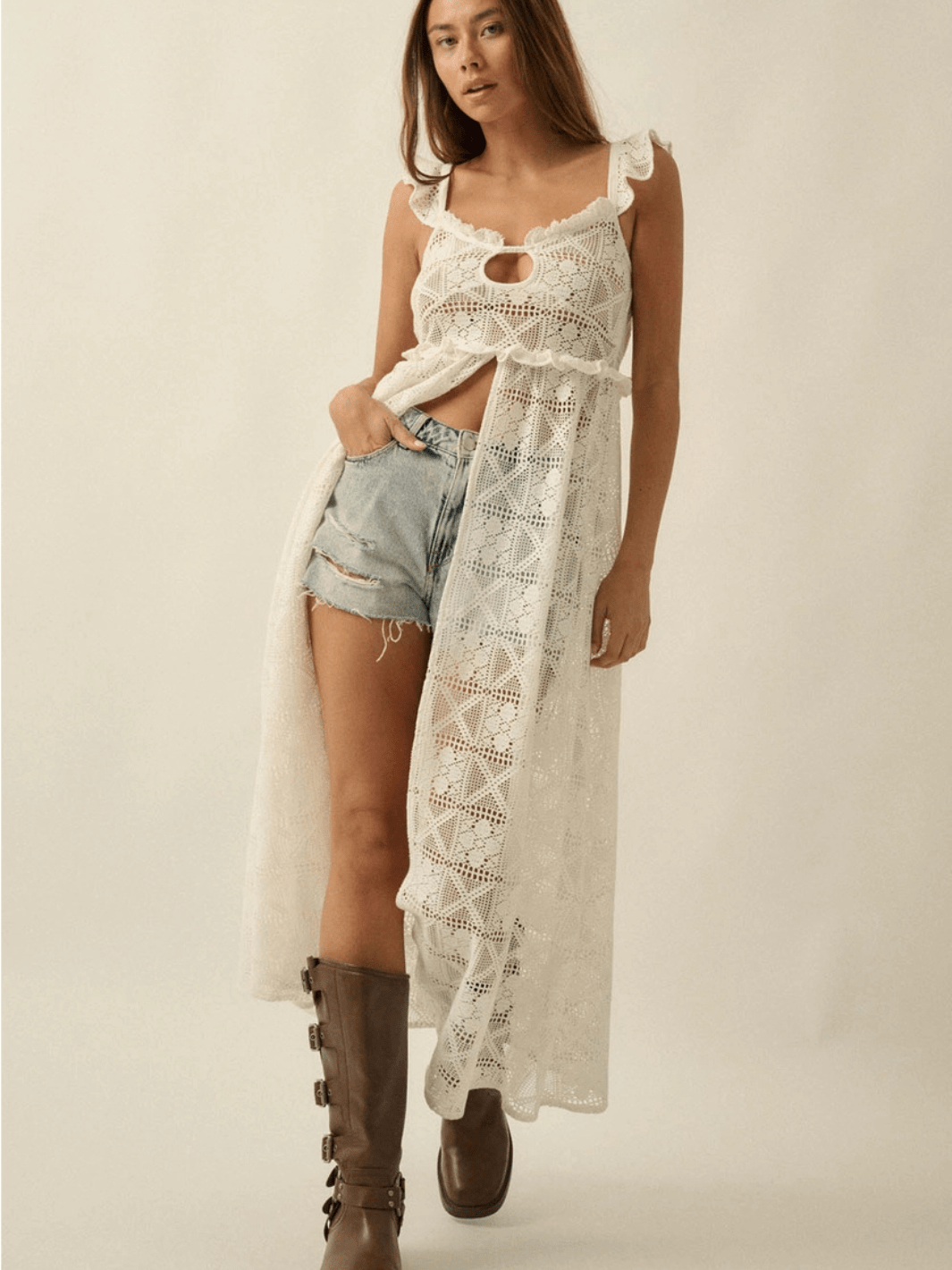 The Solana Crochet Midi Top - Jayden P Boutique