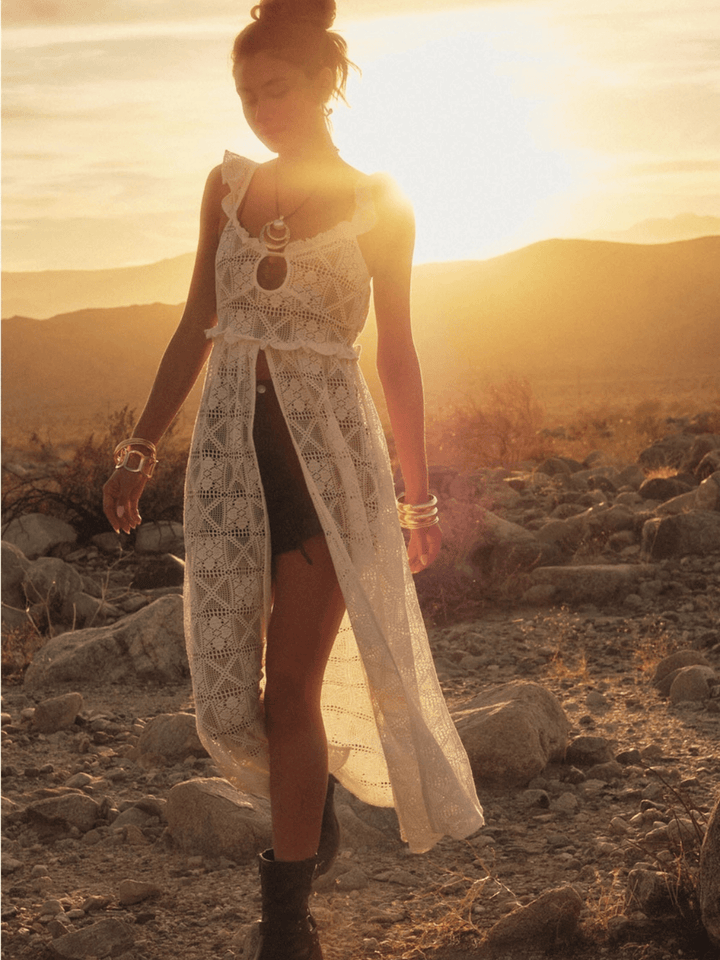 The Solana Crochet Midi Top - Jayden P Boutique