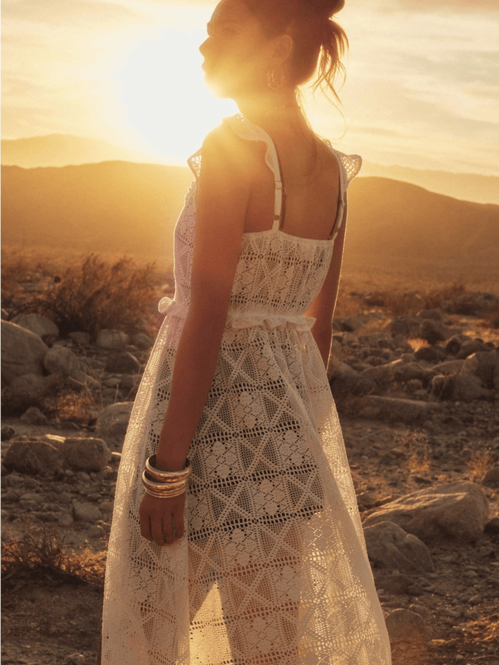 The Solana Crochet Midi Top - Jayden P Boutique