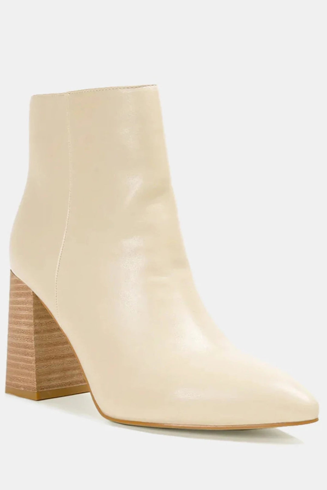 Veronica Leather Boot - Bone - Jayden P Boutique