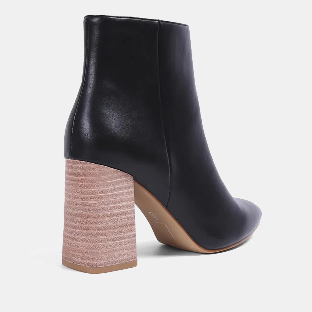 Veronica Leather Boot - Matte Black - Jayden P Boutique