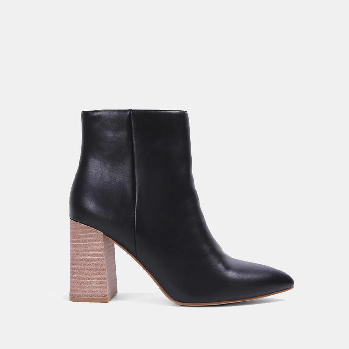 Veronica Leather Boot - Matte Black - Jayden P Boutique