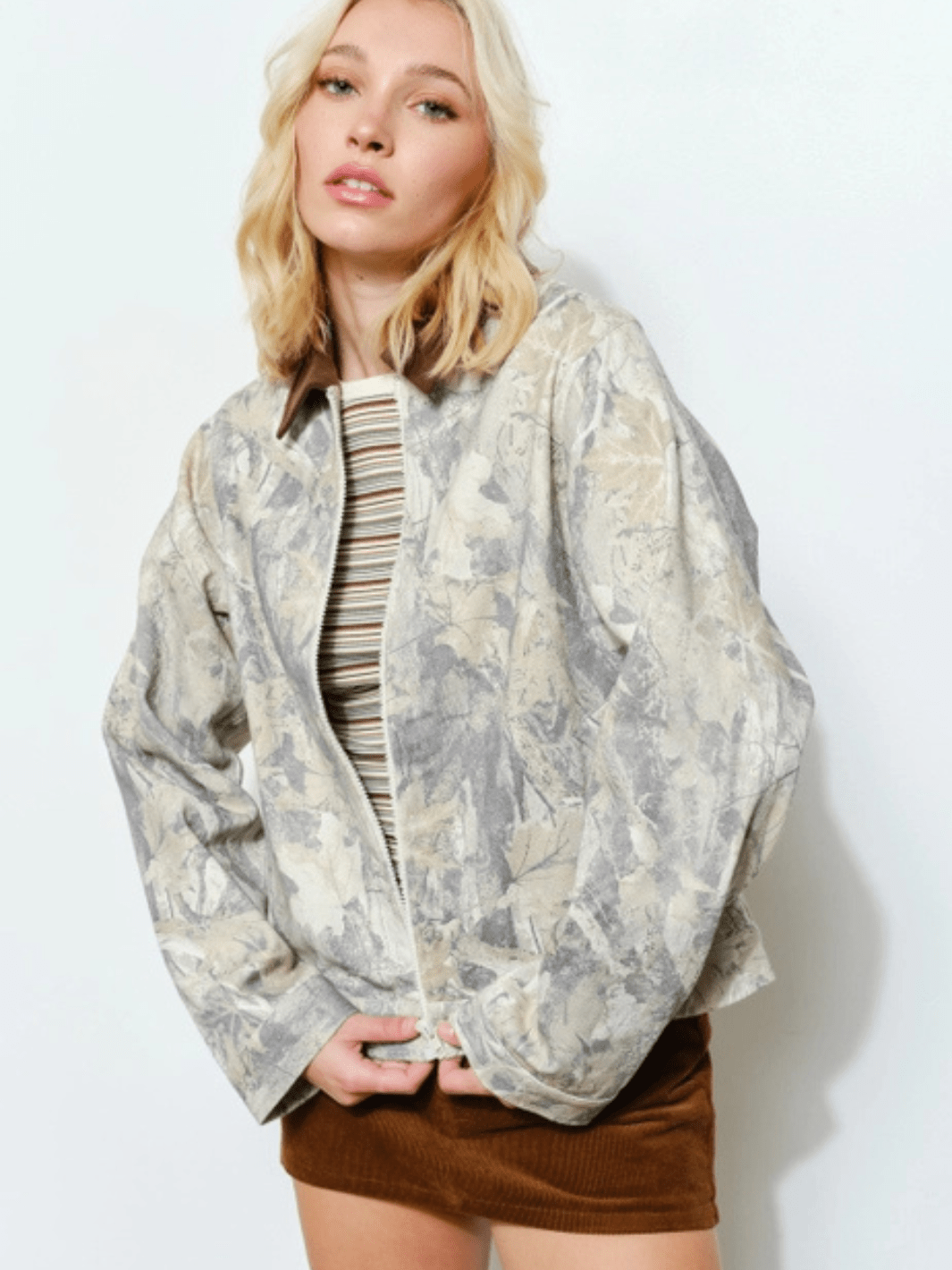 Vienna Camo Barn Jacket - Oversized - Jayden P Boutique