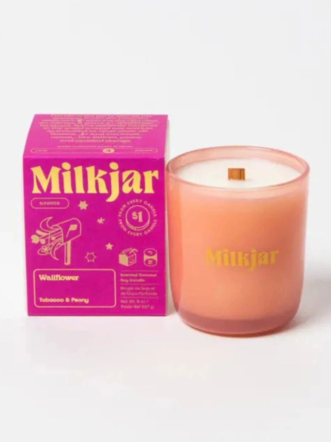 Wallflower - Tobacco &amp; Peony Coconut Soy Candle - 8 Oz - Jayden P Boutique