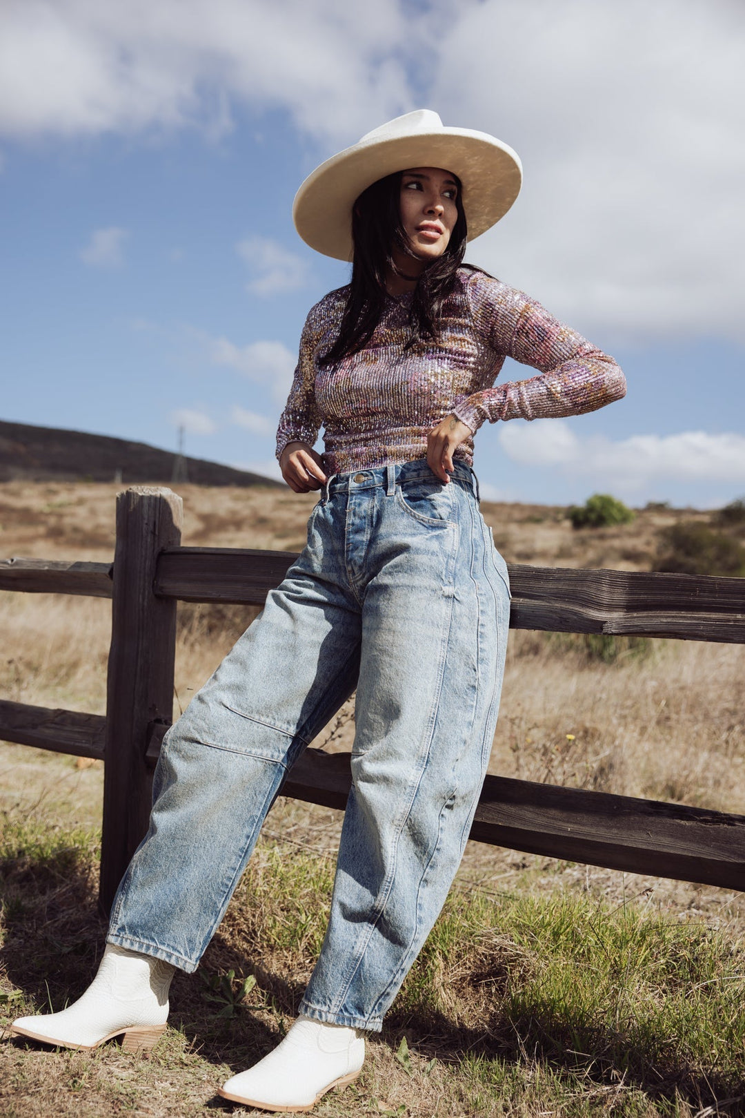 Free People Good Luck Mid Rise Barrel Jeans - Jayden P Boutique
