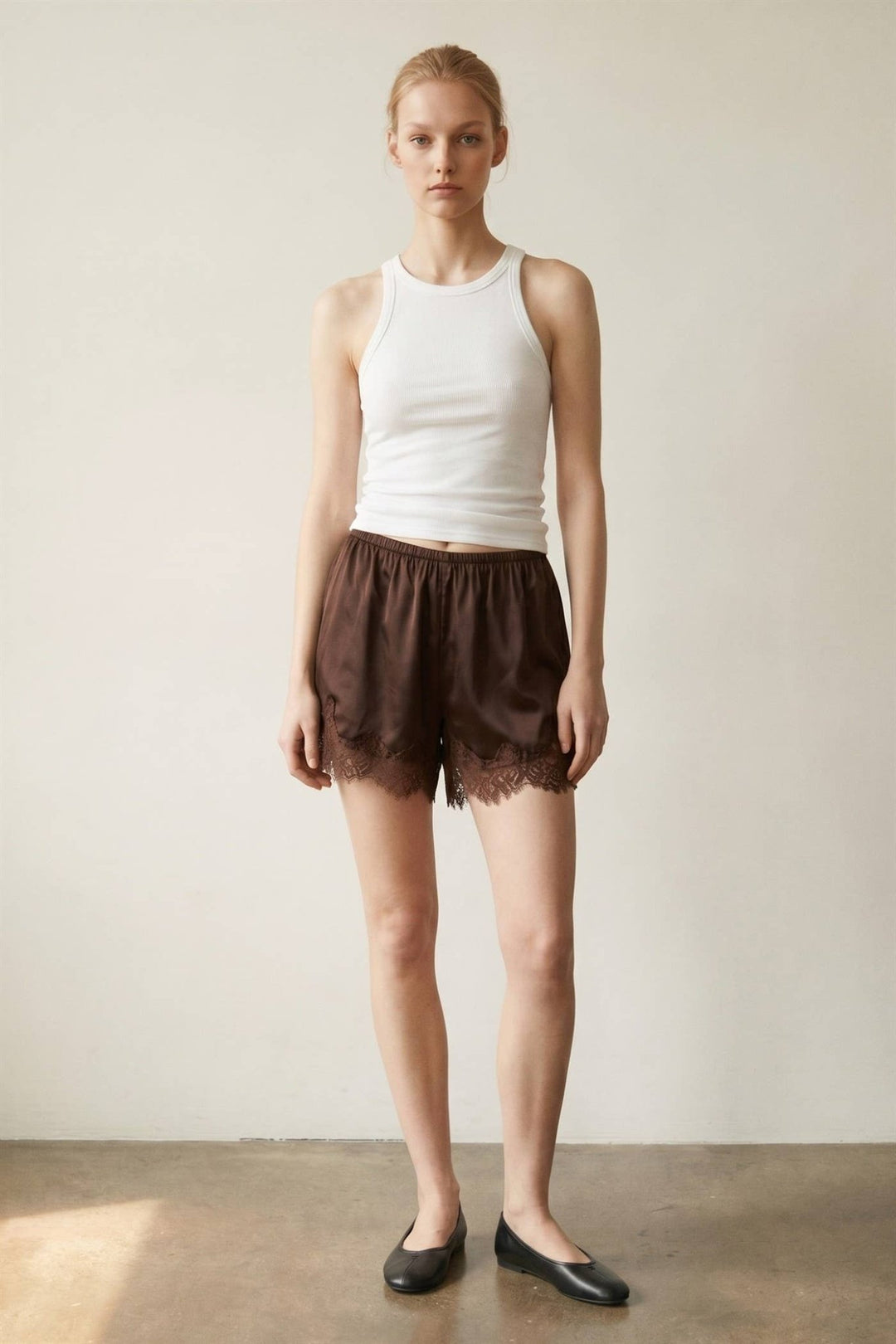 Women's | The Lola Satin Lace Shorts - Jayden P Boutique