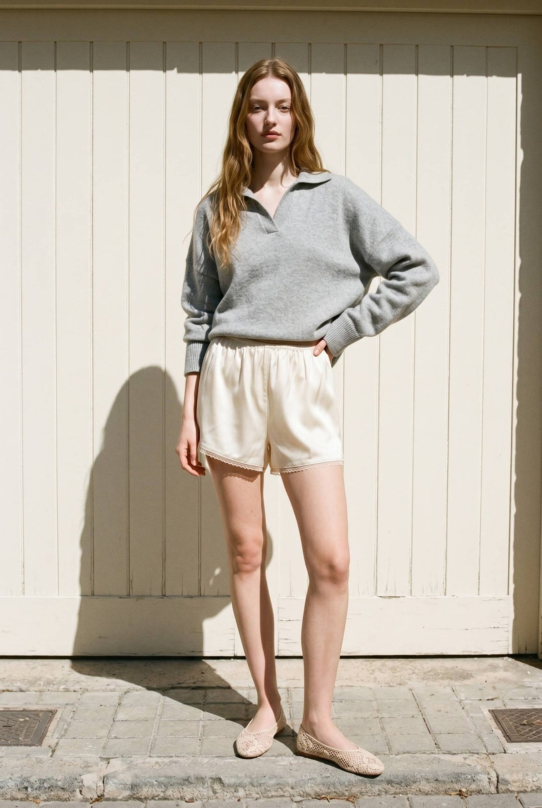 Women's | The Reverie Satin Lace Trim Shorts - Jayden P Boutique